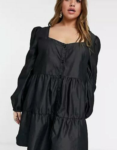 In the Style x Jac Jossa mini smock dress - black - size 10 (RRP £32) image 2