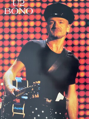 U2, BONO, PHOTO BY MUSTO, RARE 1990'S POSTER | eBay