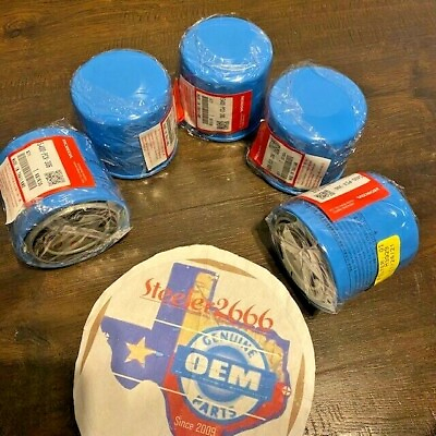 #ad Genuine OEM Honda Oil Filters 5 five Pack w Washers 15400 PCX 004 PCX 306 $84.95