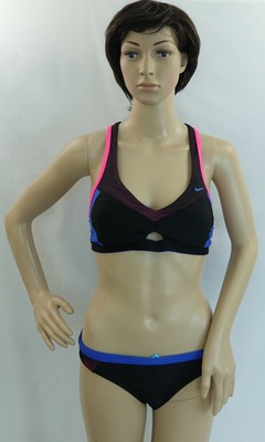nike colorblock racerback bikini top