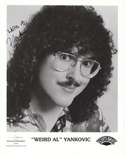 Weird Al Yankovic Autographed B & W  Reprint ...
