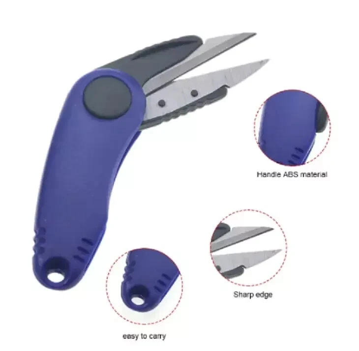 Fishing Scissors Line Cutter Stainless Steel Mini Foldable Scissors Tool - Image 2 of 4