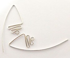 20 Pcs 45X15mm Earring Finding Wire Sterling Silver Plated