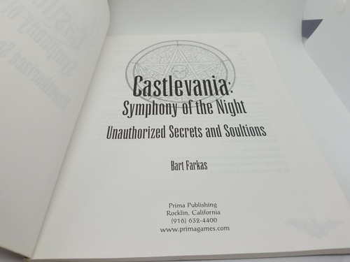 CASTLEVANIA: SYMPHONY OF NIGHT: UNAUTHORIZED SECRETS prima strategy guide - Picture 7 of 8
