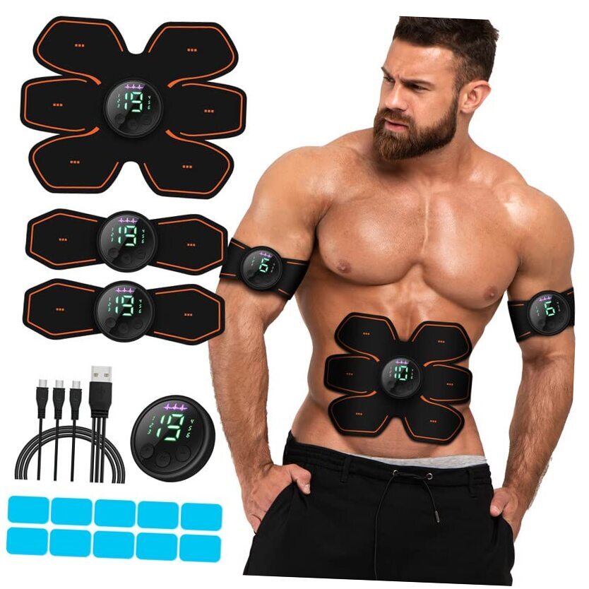 Joinpital ABS Stimulator Workout Equipment, Ab Machine USB Rechargeable Gear
