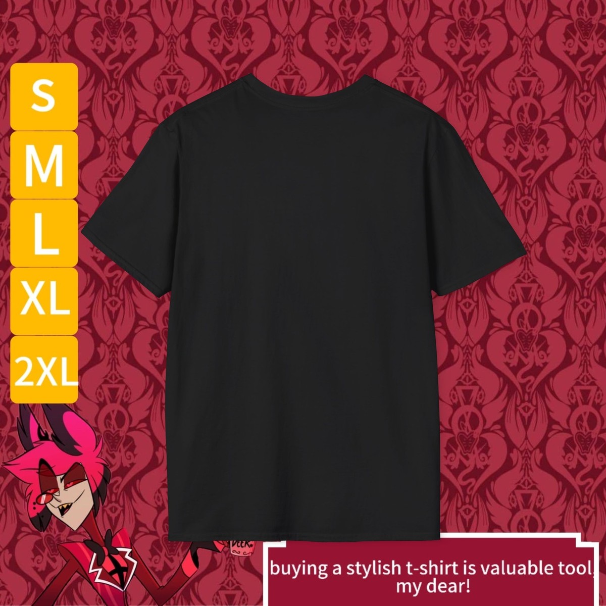 Hazbin Hotel Tシャツ ハズビンホテル ヴォックス ヴァレンティノ HAZBINHOTEL ハズビンホテル ヴァレンティノ ヴォックス Tシャツ