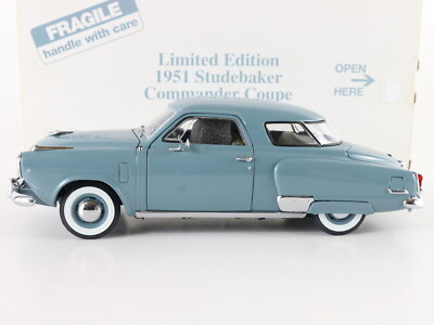 1951 Studebaker Commander Coupe Blue Danbury Mint 1:24 Metal Model