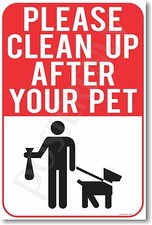 Please Clean Up After Your Pet - NEW Dog Puppy Doggie Bag POSTER