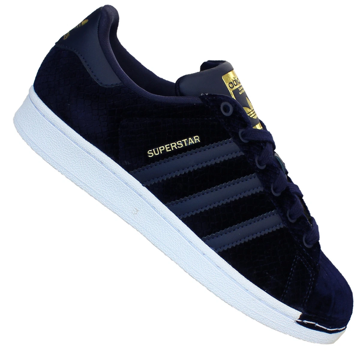 vinge national flag brugt Adidas Originals Superstar Trainers Velvet Shell Toe Rare B41511 Navy | eBay