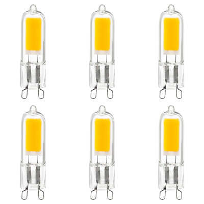 6-Pack Sunlite LED G9 Base Bulbs, 2W (25W Equal), 200 Lumen, 3000K Warm White