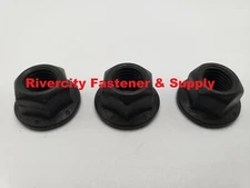 (25) 3/8-24 Grade 8 All Metal Flange Lock Nut / Wiz Nuts 3/8x24 Plain