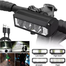 Waterproof Super Bright LED Bike Light USB Rechargeable Bicycle Front Headlight