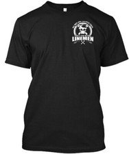 Linemen T-Shirt Made in the USA Size S to 5XL