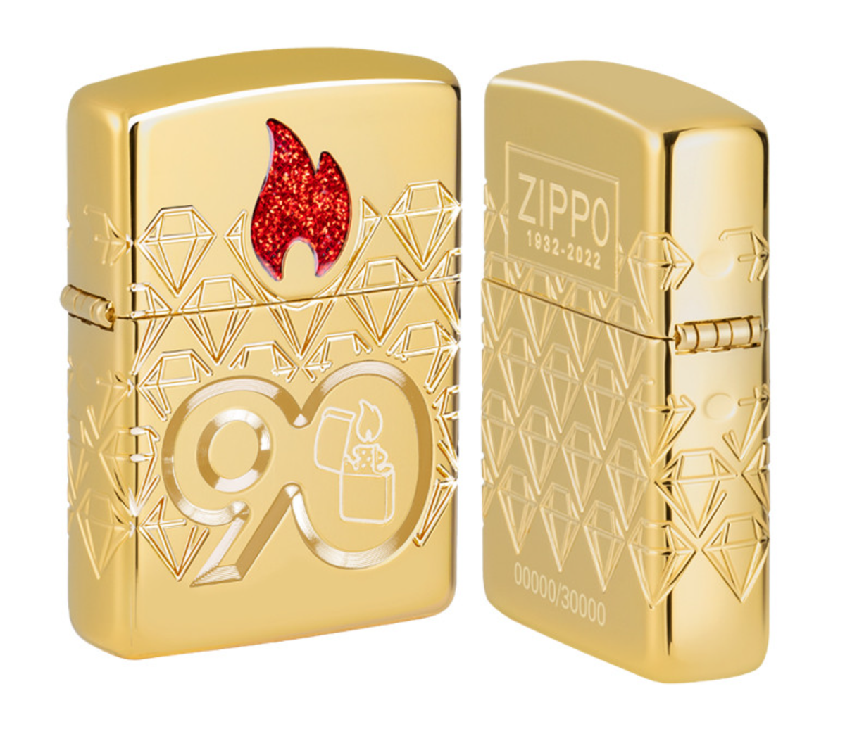 Zippo 90th Anniversary 49866 Collectible Lighter of the Year Zippo 90th Anniversary 49866 Collectible Lighter of the Year