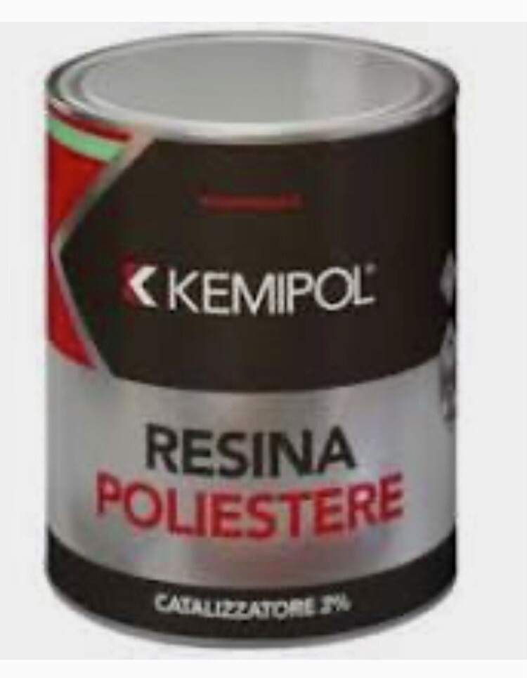 RESINA POLIESTERE CON CATALIZZATORE ML.750 KEMIPOL