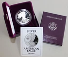 1992 S American Eagle Silver Proof Dollar Coin $1 US PROOF with Box and COA
