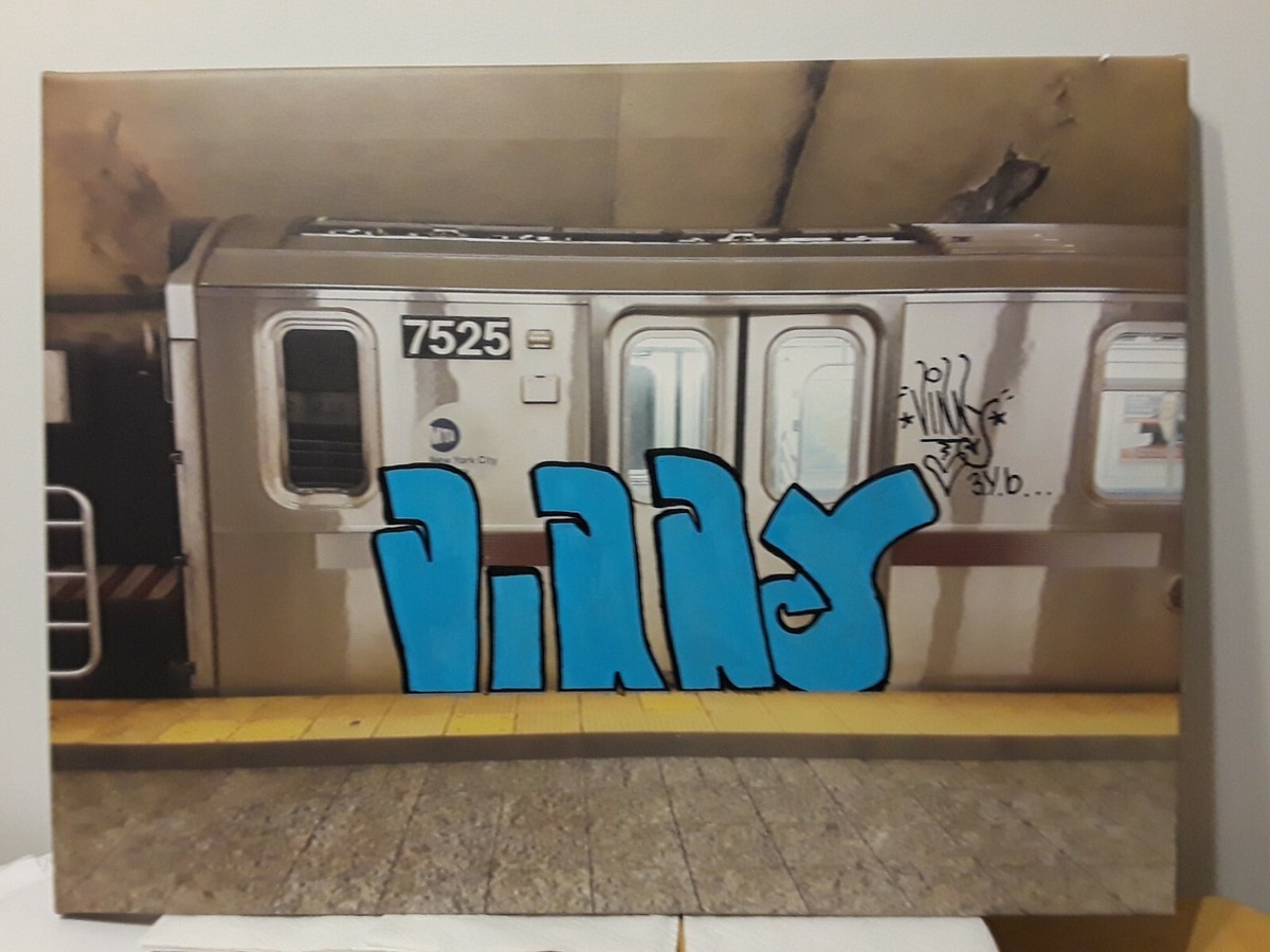 Vinny 3YB graffiti art original canvas IZ the WIZ Seen