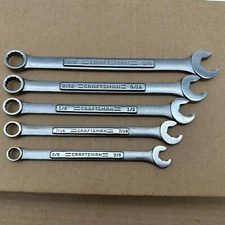 Craftsman USA Speed Combination Wrench Set 5pc SAE VA-Series 3/8 Thru 5/8” EUC