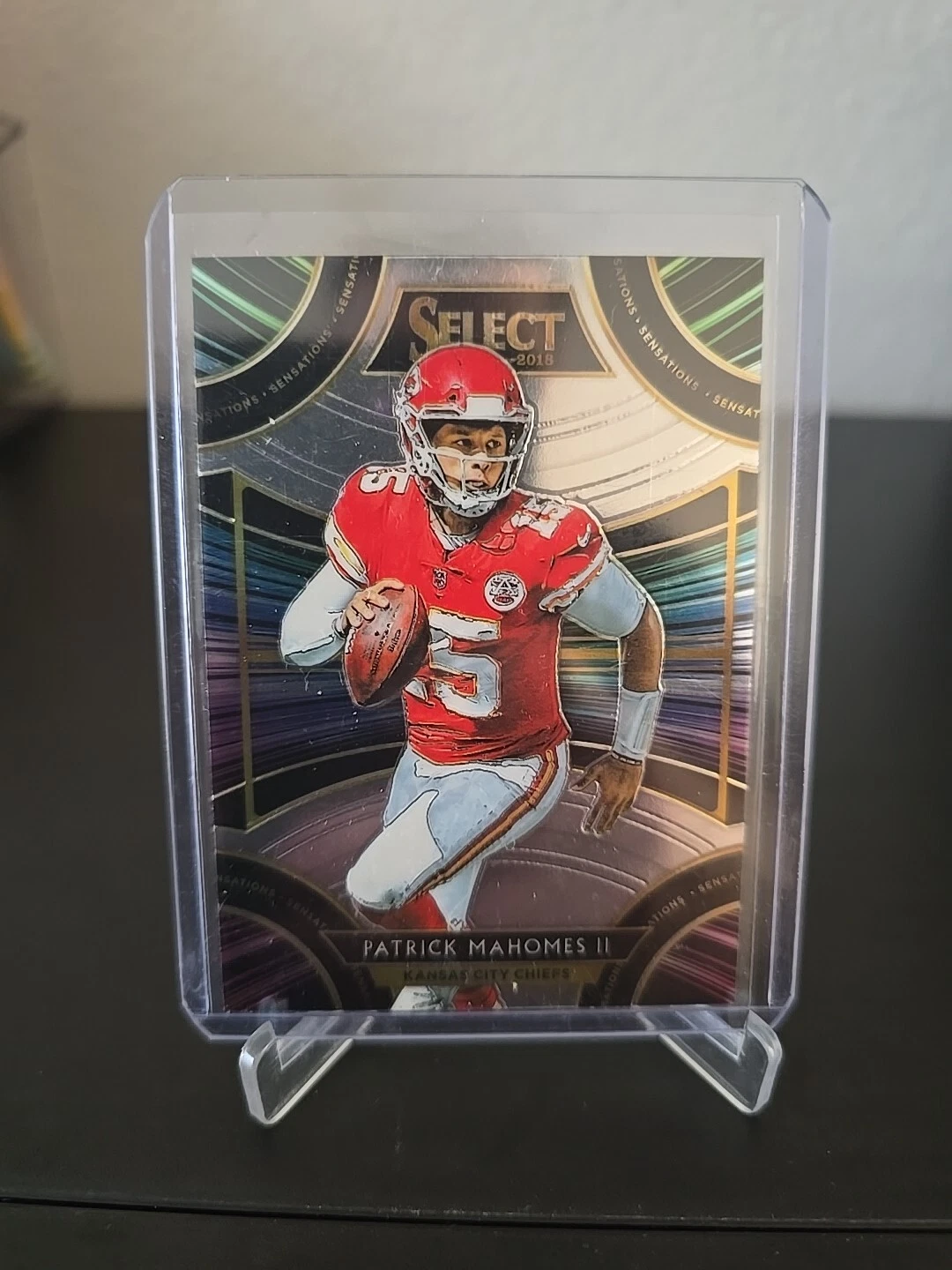 2018 Panini Select - Sensations Silver Prizm #SE-3 Patrick Mahomes II