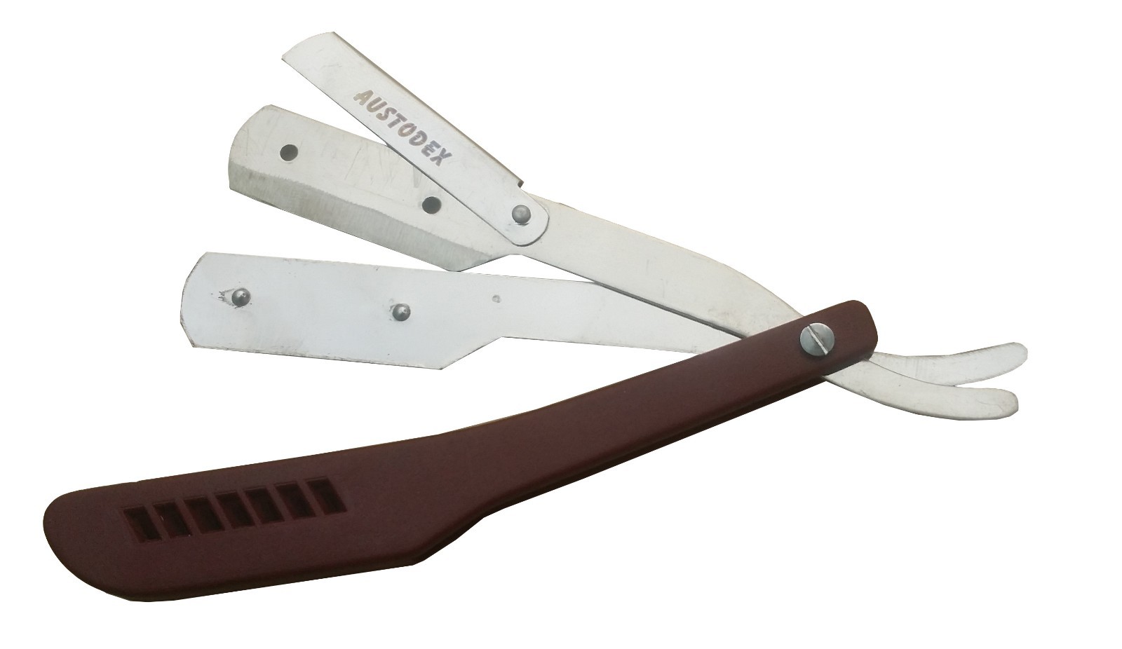 AUSTODEX Salon Folding Shaving Razor Straight Barber Razors plastic ...