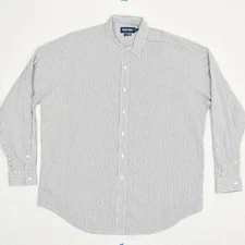 Polo Golf Ralph Lauren Men Cotton Black Plaid Long Sleeve Shirt Size XL Lofting