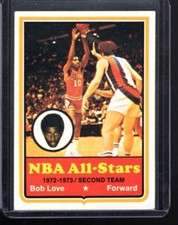 1973 74 Topps #60 Bob Love All Star Near Mint, Free Shipping