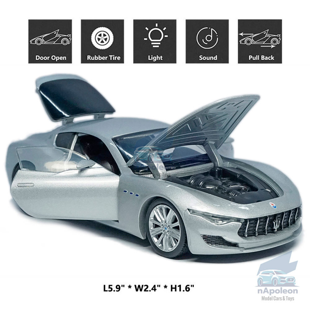 1/32 Maserati Alfieri Model Car Diecast Toy Vehicle Collection