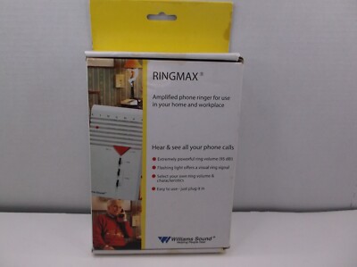 Bellman & Symfon RINGMAX 1010-0091 Amplified Phone Ringer Williams Sound hearing