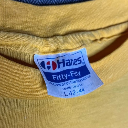 Hanes Tshirt Youth Large Yellow Vintage 90s Jabberwock Dragon Classic Casual - Picture 4 of 7