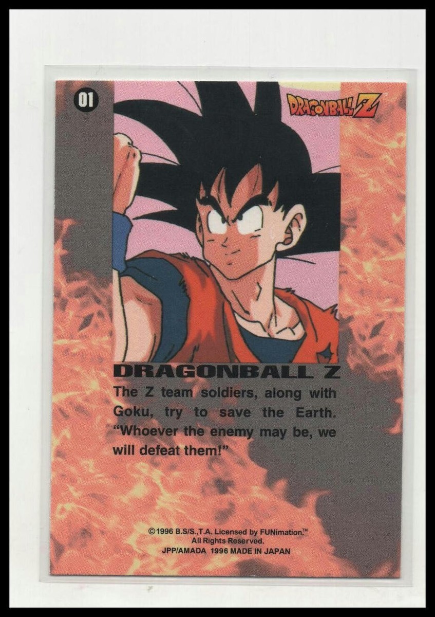 1996 JPP/Amada Dragon Ball Z Series 1 #1 - The Z team 1996 JPP/Amada Dragon Ball Z Series 1 #1 - The Z team