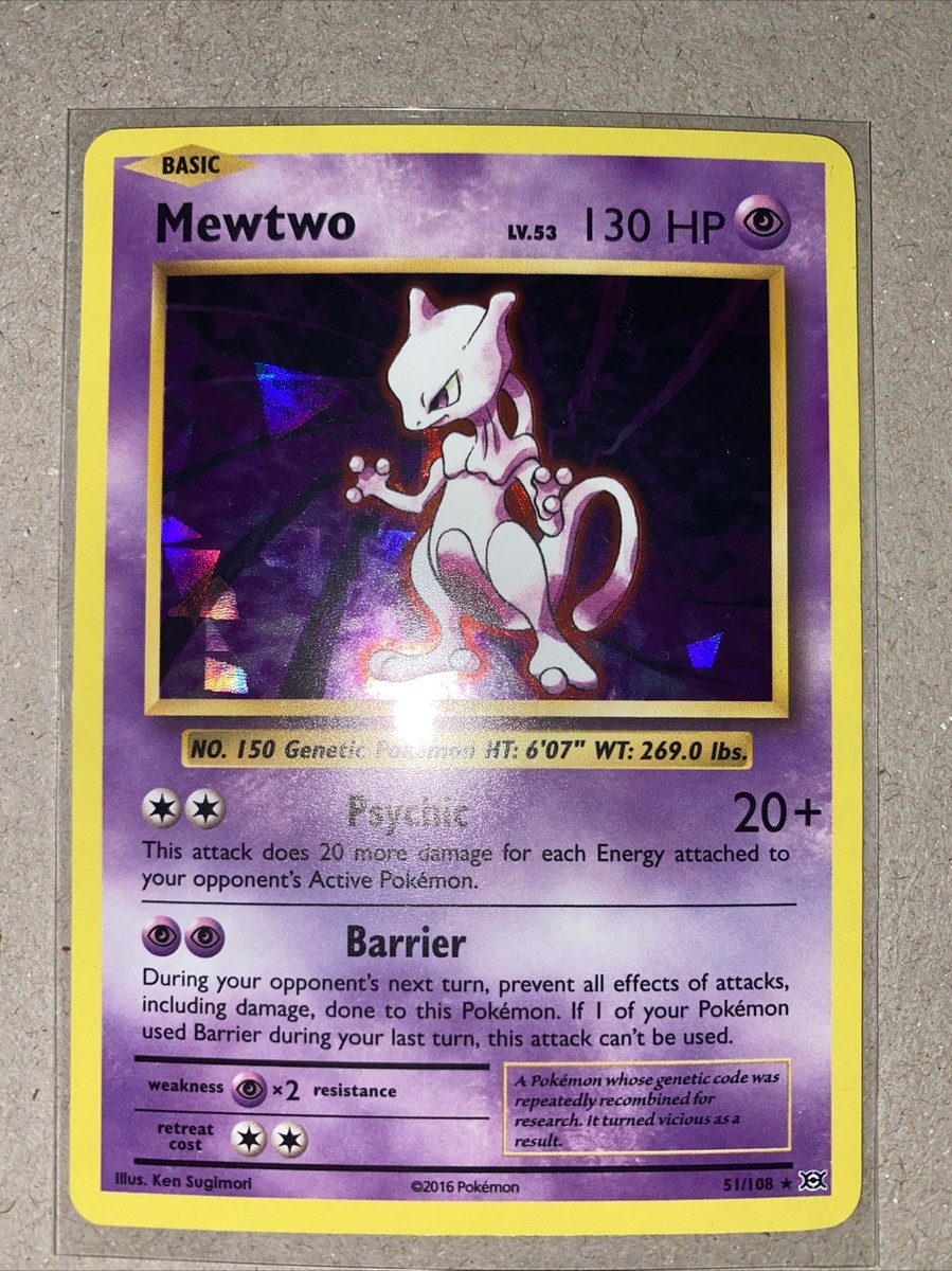 ミュウツー 51 Mewtwo - XY Evolutions Set - 51/108 - Rare - Pokemon Card MINT