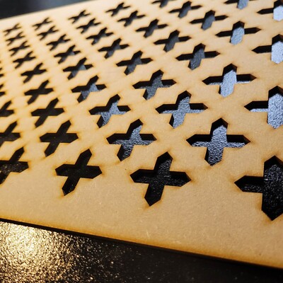 Spitzkreuz Zierblende Heizkörper Schrankplatte viele Größen 3mm 6mm 0132
