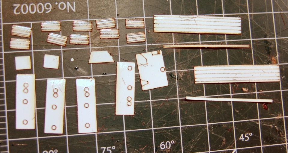 Saturn  - Apollo CSM Laser Cut Detail Sheet for 1/100 Estes Saturn - Image 3 of 4
