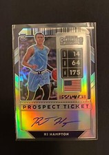2020 Contenders Draft Picks Basketball RJ Hampton Prospect Ticket Silver AutoHOT