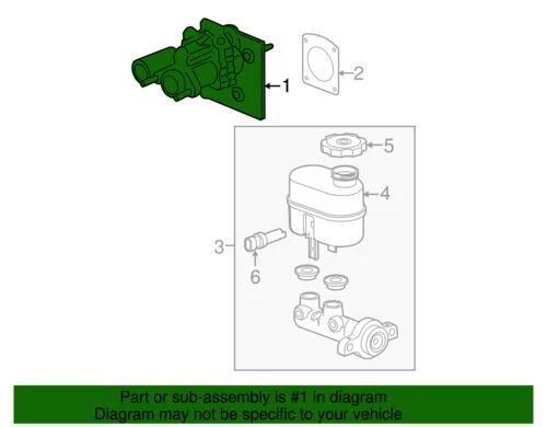 Conjunto de refuerzo de freno eléctrico genuino GM 2007-2011 Chevrolet GMC Tahoe 19371362 Foto 4 de 4