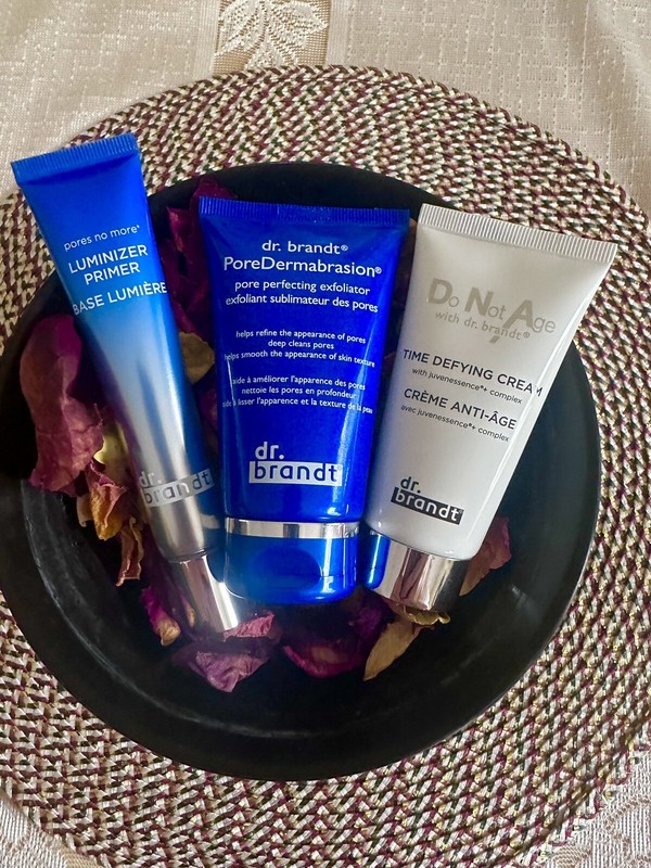 $231 RV Dr. Brandt Skincare Time Defying Cream, Pore Dermabrasion & Primer NEW