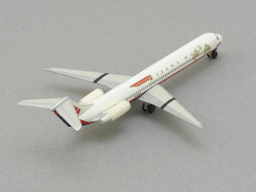 Herpa 511247 McDonnell Douglas MD-82 TWA EI-BWD Flugzeug OVP 1606-23-39 - Bild 7 von 7