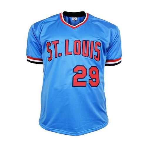 Vince Coleman Signed St Louis Light Blue Baseball Jersey (JSA) - Picture 3 of 3