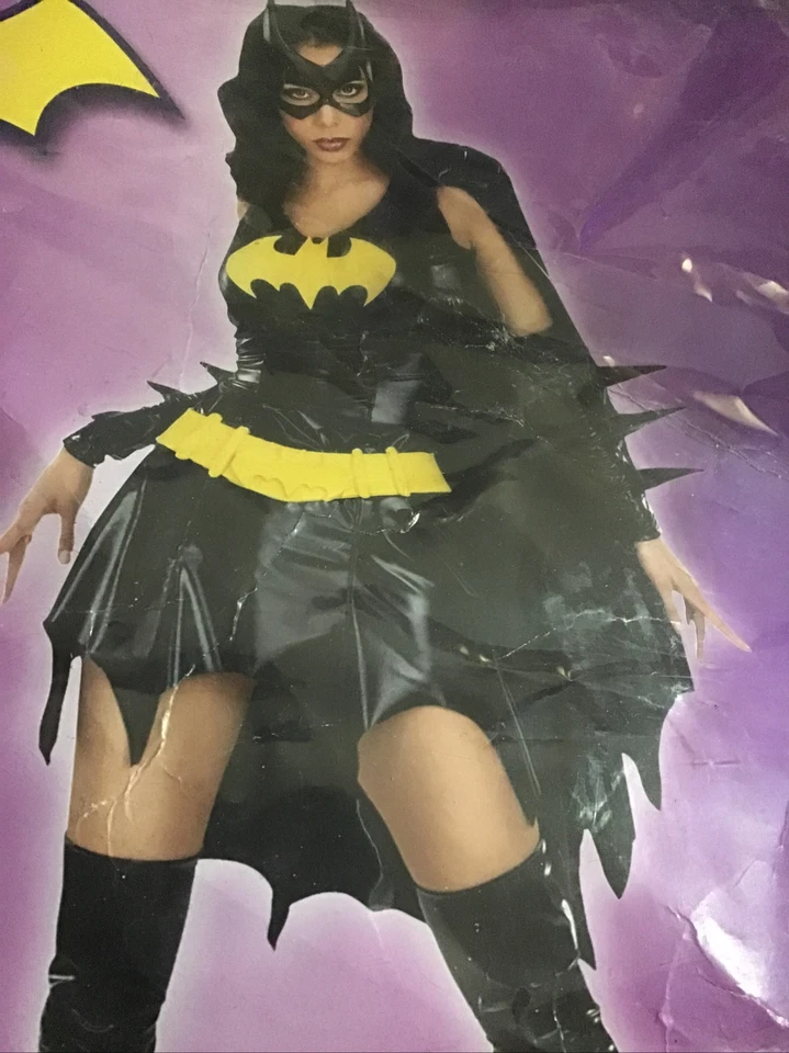 Rubíes Murciélago Disfraz Adulto Superhéroe Halloween Vestido Pequeño/Pequeño Foto 2 de 3