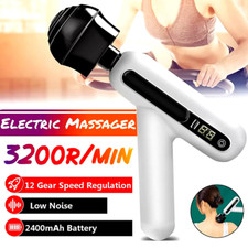 Masage de Percusi n Muscular 12 Velocidades Recargable 2400mAh Silencioso 3200R