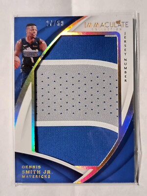 2017-18 Panini Immaculate Collection Jumbo Patches Jersey Number D.Smith Jr /50