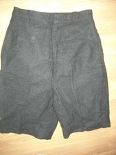 VTG 50S 60S WOMENS SMALL 24 BLACK WOOL JOG TOGS ROCKABILLY SHORTS