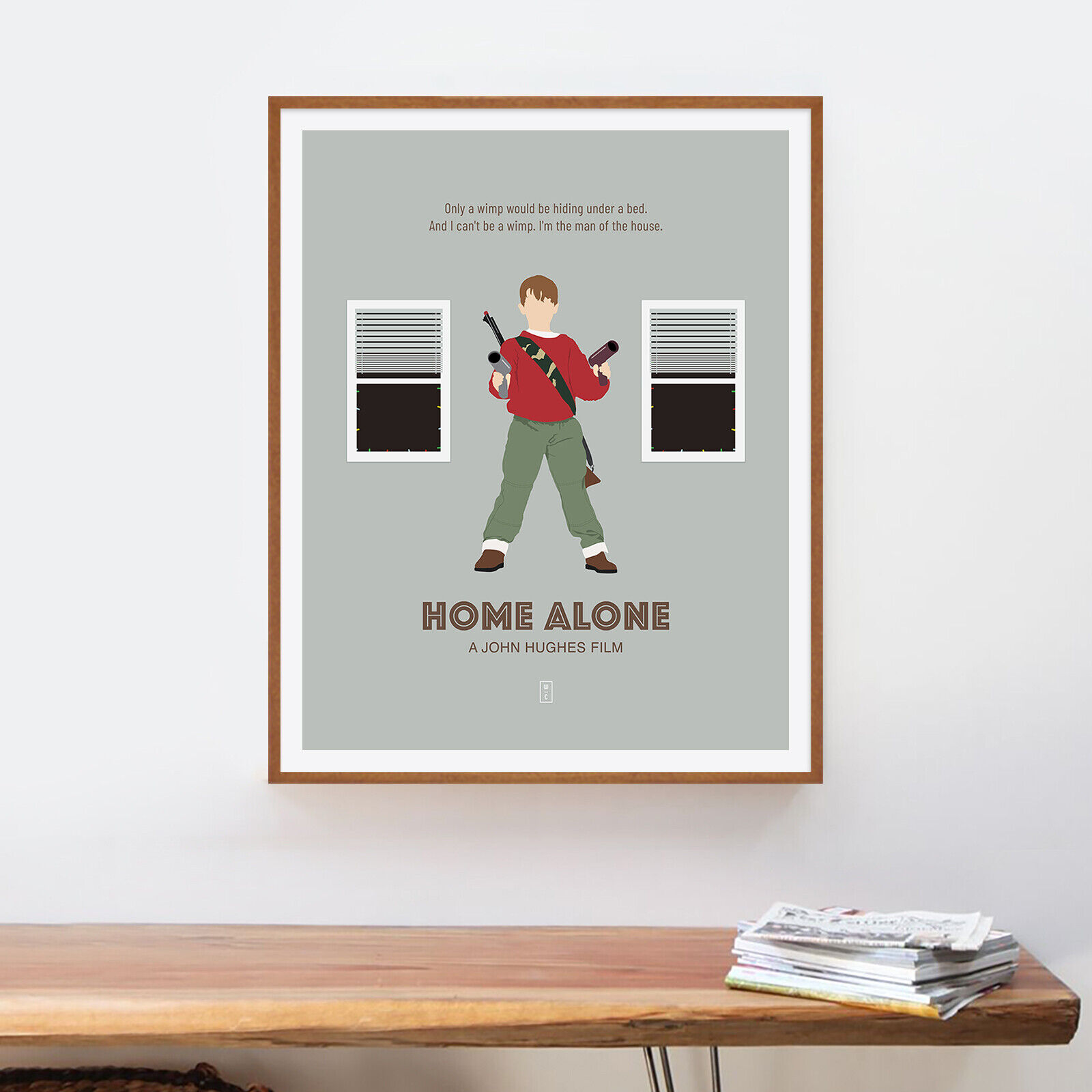 Home Alone Macaulay Culkin Classic Christmas movie mini poster style type  MAGNET