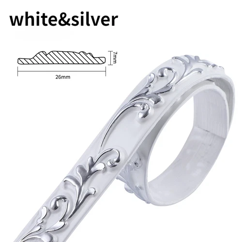 Frame Mold Wall Border Skirting Waist Line 3D Ceiling Edge Self-adhesive - Picture 14 of 20
