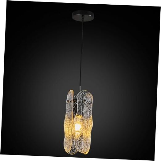 Modern Ceiling Kitchen Pendant Lighting Over Island Hanging Light 1-Pack Black