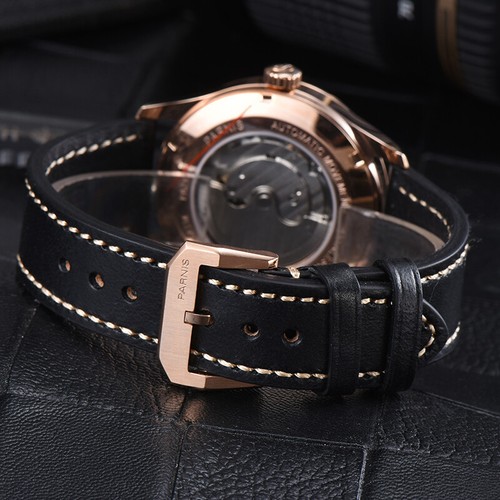 Parnis 41.5mm Automatic Movement Men's Boys PVD Coated Casual Wristwatch - Picture 34 of 53