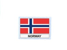 Patch toppe toppa stampato termoadesiva bandiera norvegia n