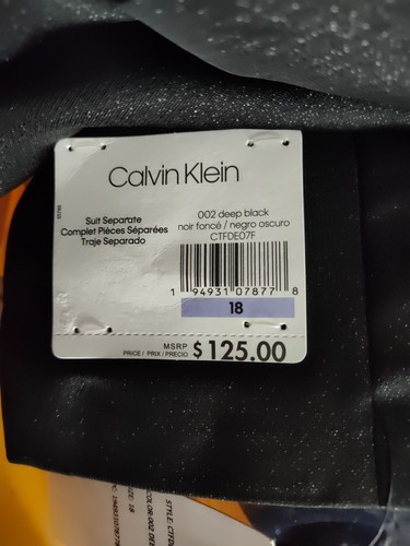 $125 Calvin Klein Big Boys Metallic Shawl Suit Jacket Seperates sz 18 Party - Picture 12 of 14