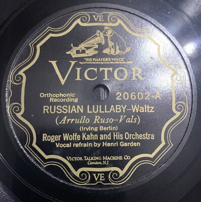 George Olsen And Orchestra - Russian Lullaby / For You And Me - Victor ...