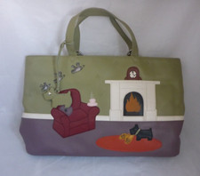 Radley Armchair Fireplace Handpainted 1 Of 50 Signature Picture Handbag Bag 2003
